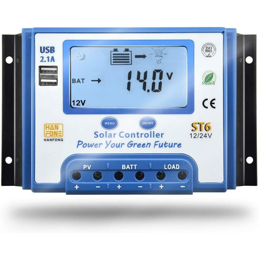 60A Solar Charge Controller 12 - Charge Controller Solar ulasan dan harga