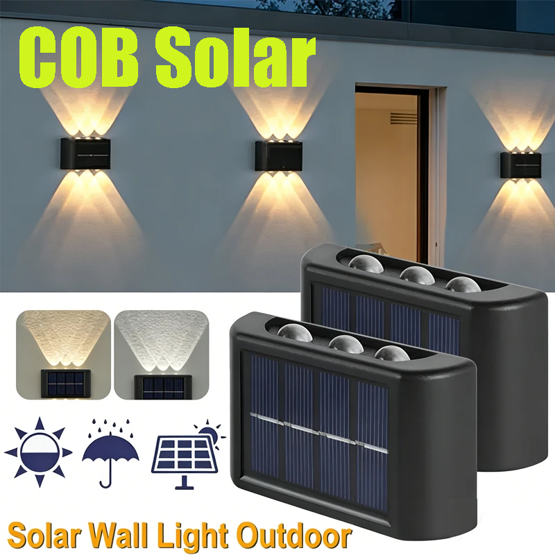 COB Solar Wall Lamp Outdoor Wa - Solar Lamp ulasan dan harga