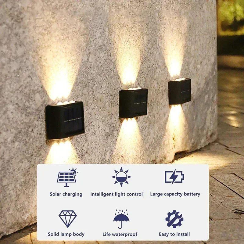 COB Solar Wall Lamp Outdoor Wa - Solar Lamp ulasan dan harga