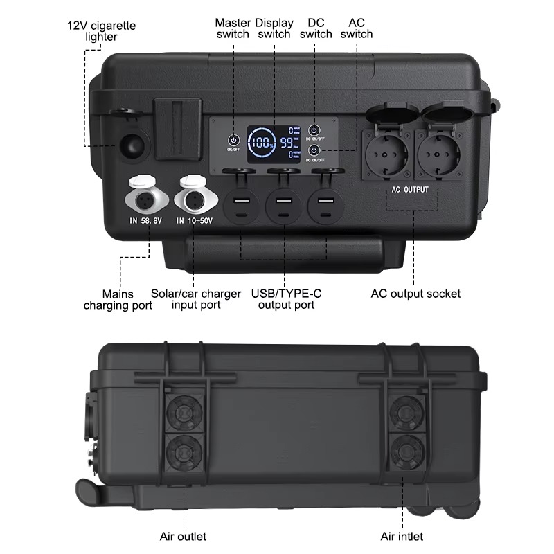110V 220V Portable Charging St - Solar Generator ulasan dan harga