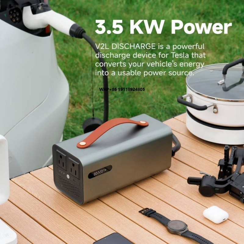 3.5kW NACS V2L Discharge Stati - Outdoor Power Station ulasan dan harga
