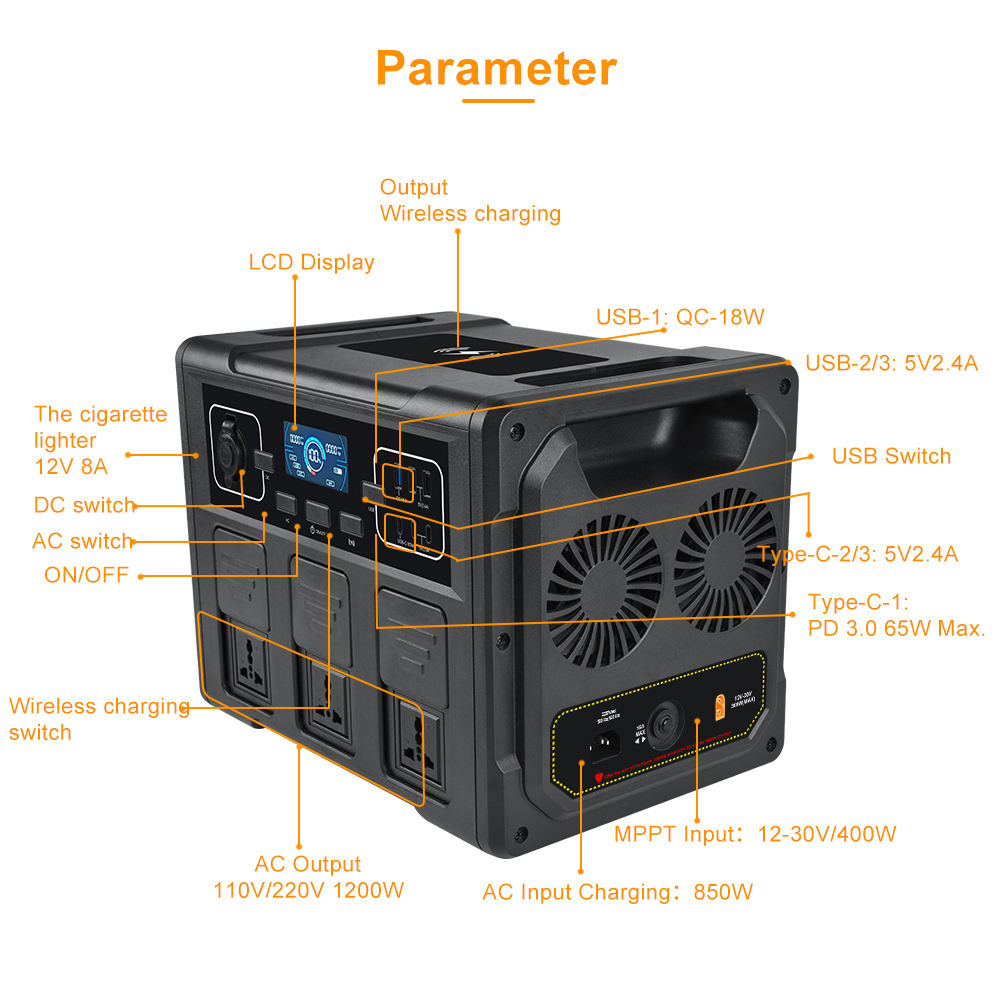 1200W Portable Solar Generator - Solar Generator ulasan dan harga