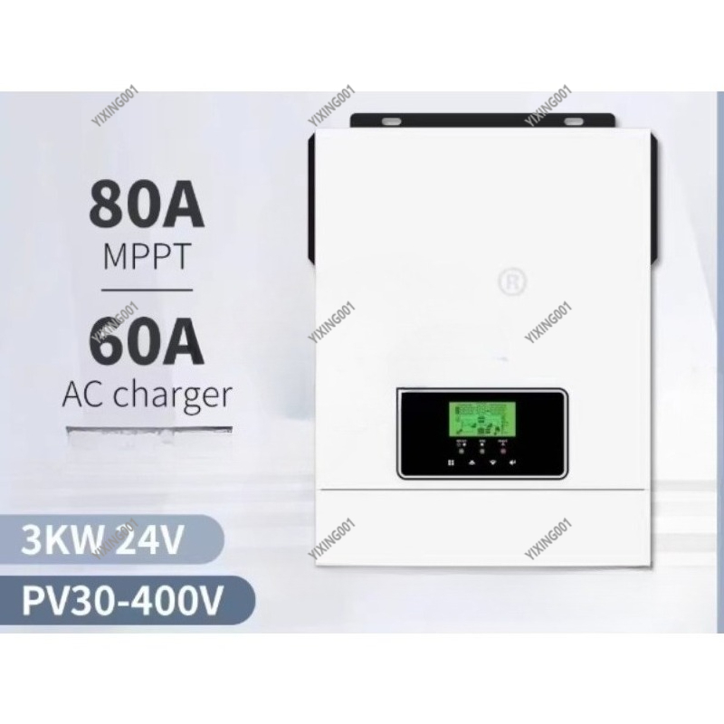 3KVA/2400W 24V Solar Inverter  - Charge Controller Solar ulasan dan harga