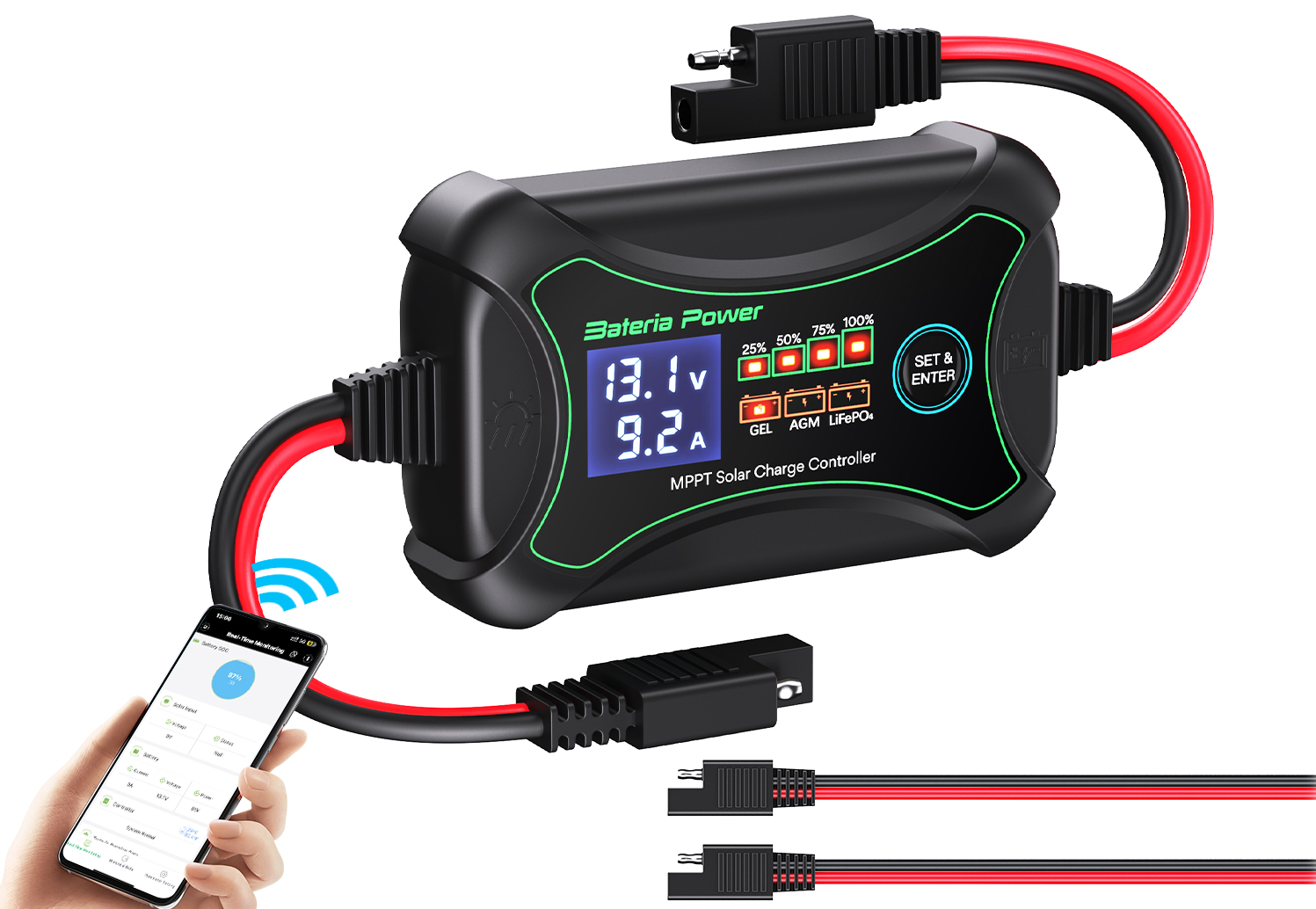Bateria Power 10A MPPT Wireles - Outdoor Power Station ulasan dan harga