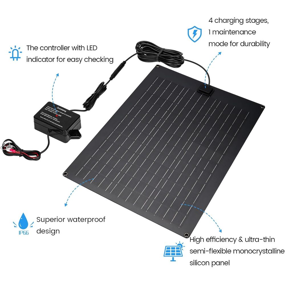 Solar Battery Charger Maintain - Solar Panel ulasan dan harga