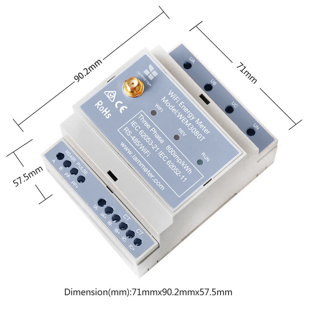 Bidirectional 3-Phase Energy M - Energy Monitor Meter ulasan dan harga