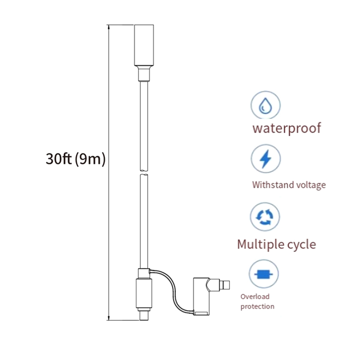 ABNJ 12AWG Extension Cable for - Solar Generator ulasan dan harga